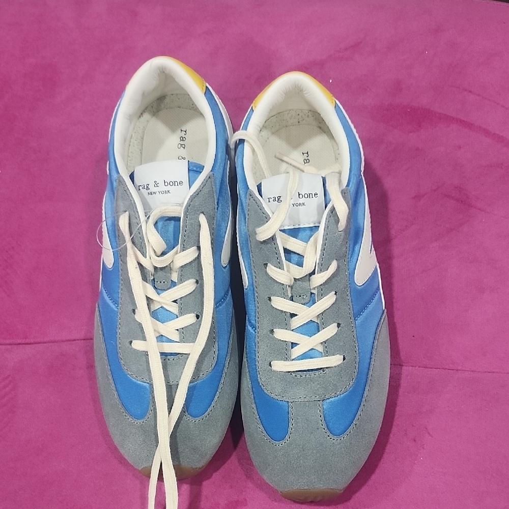 Rag & Bone Blue and Gray Sneakers